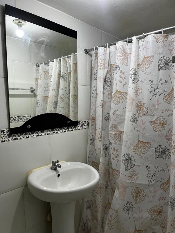 Koupelna v ubytování Residencia 105