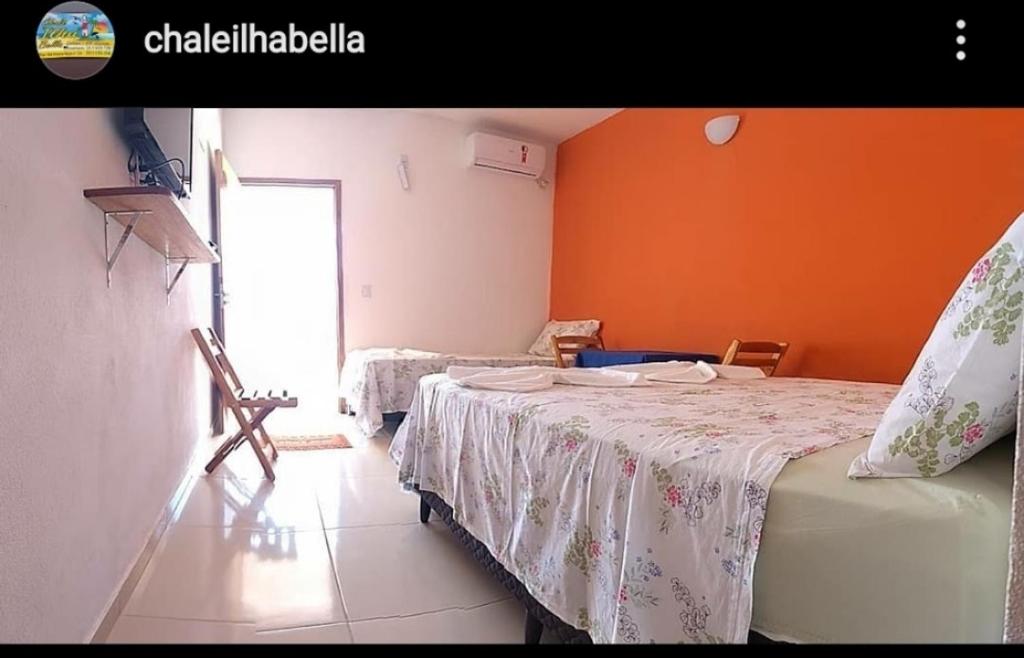 Postel nebo postele na pokoji v ubytování Pousada Ilha Bella