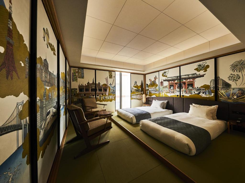 Posezení v ubytování Asakusa View Hotel Annex Rokku