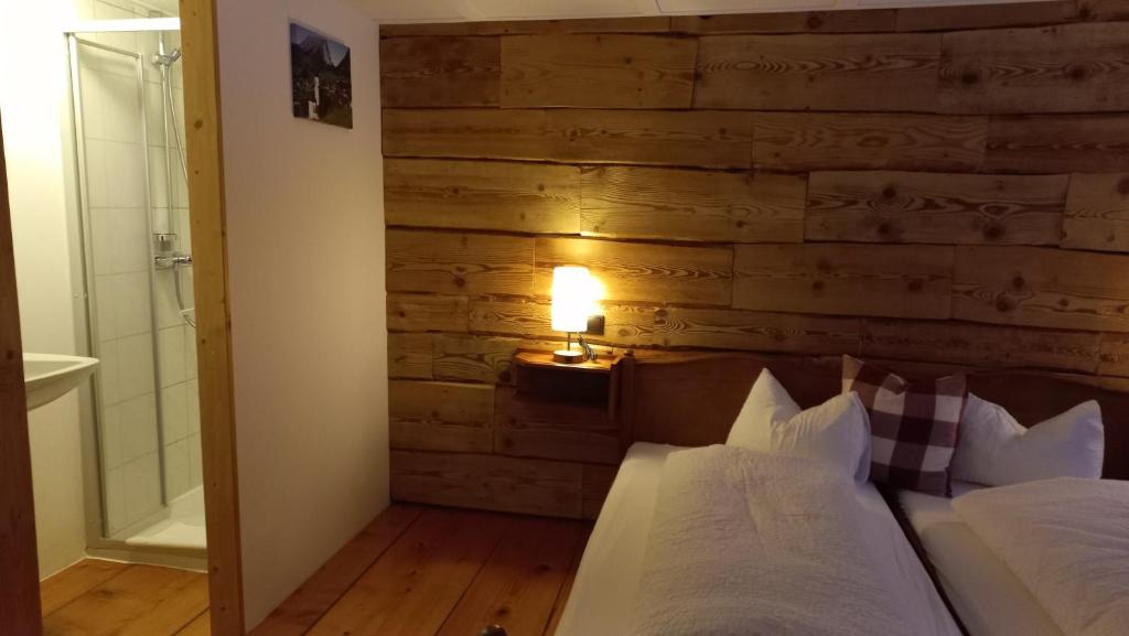 Postel nebo postele na pokoji v ubytování Landhaus Bad Hopfreben