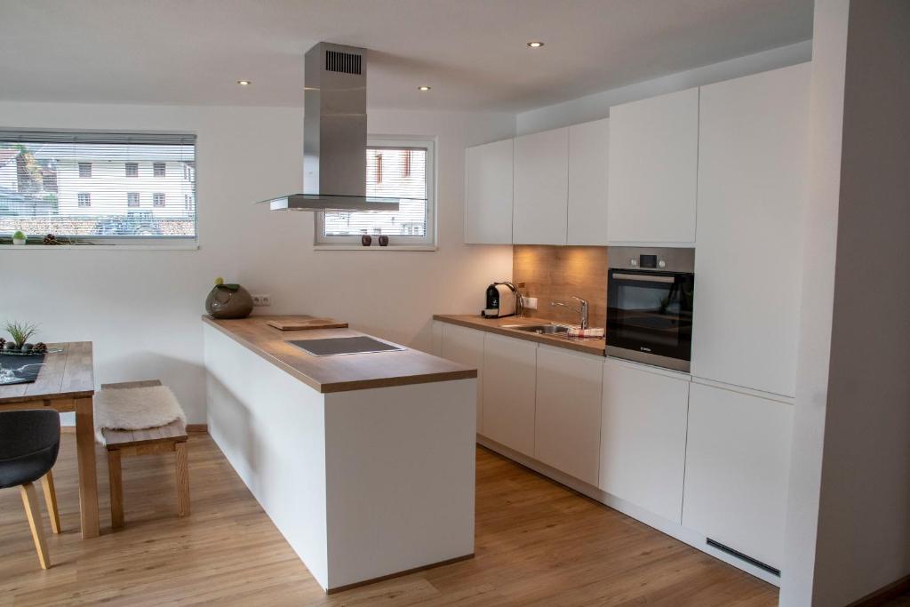 Kuchyň nebo kuchyňský kout v ubytování Veranda Appartement No.1