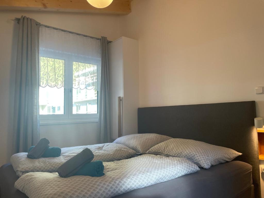 Postel nebo postele na pokoji v ubytování Tuxie Haus