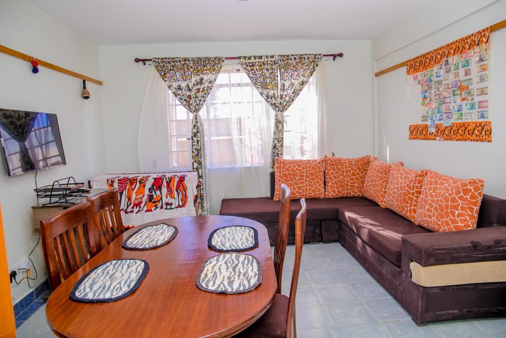 Posezení v ubytování Nairobi Airport Apartments