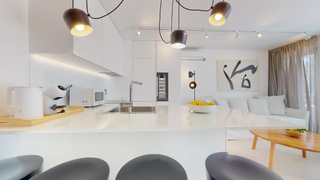 Posezení v ubytování Villa Zoe Suites