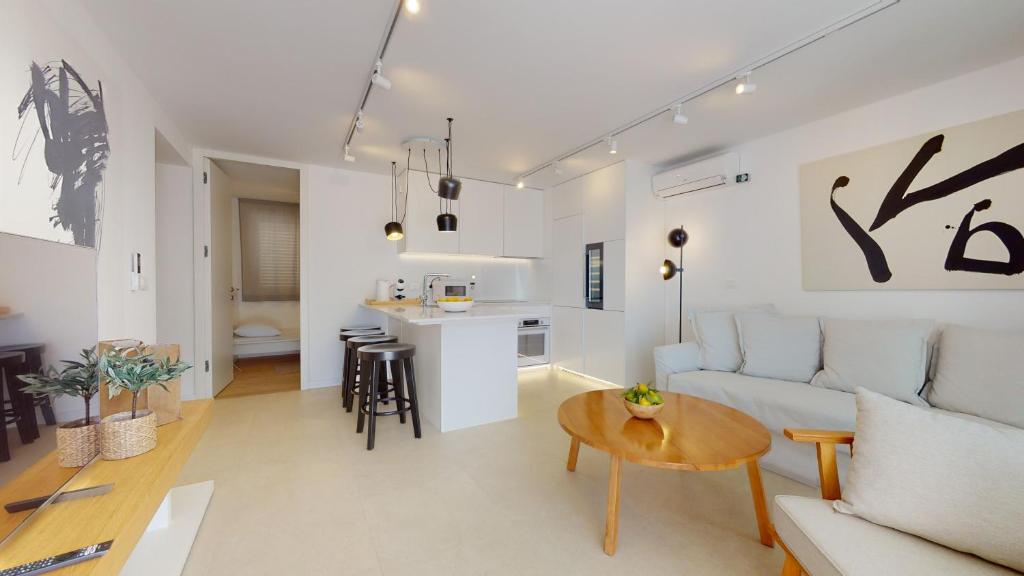 Kuchyň nebo kuchyňský kout v ubytování Villa Zoe Suites