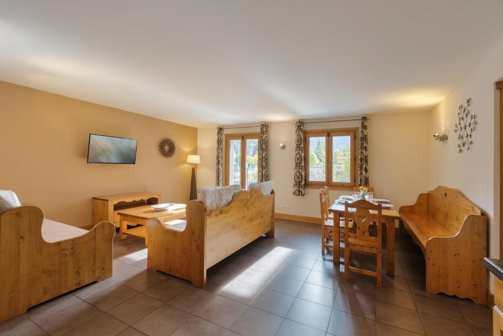 Vallorcine Apartments - Happy Rentals - Appartement Met Terras