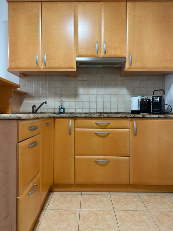 Kuchyň nebo kuchyňský kout v ubytování Apartment Aurora