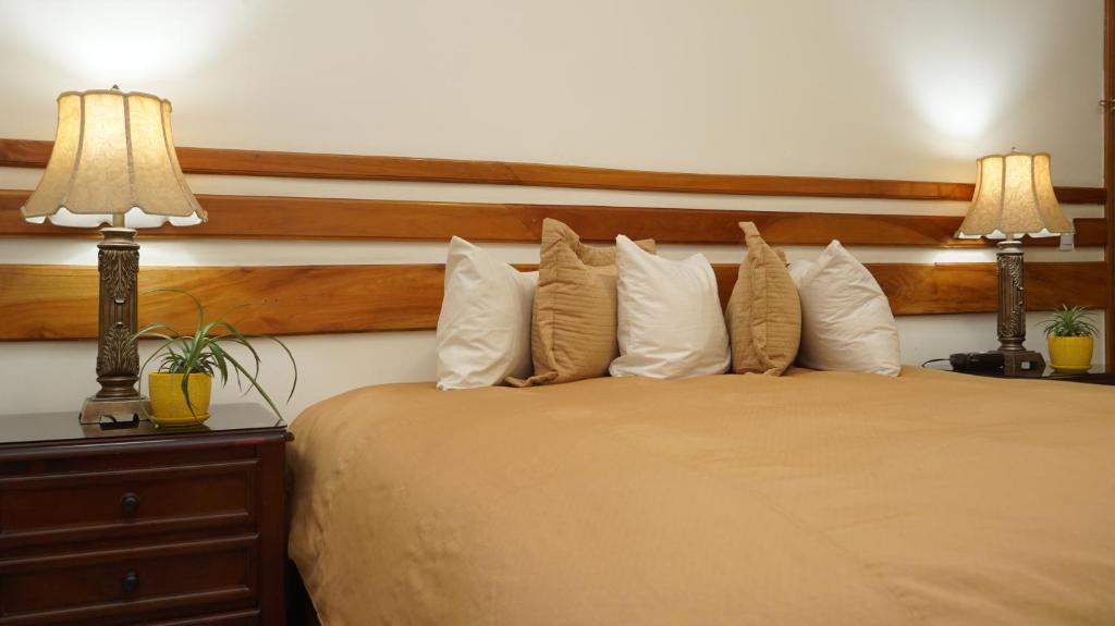 Postel nebo postele na pokoji v ubytování Hotel Casa del Arbol