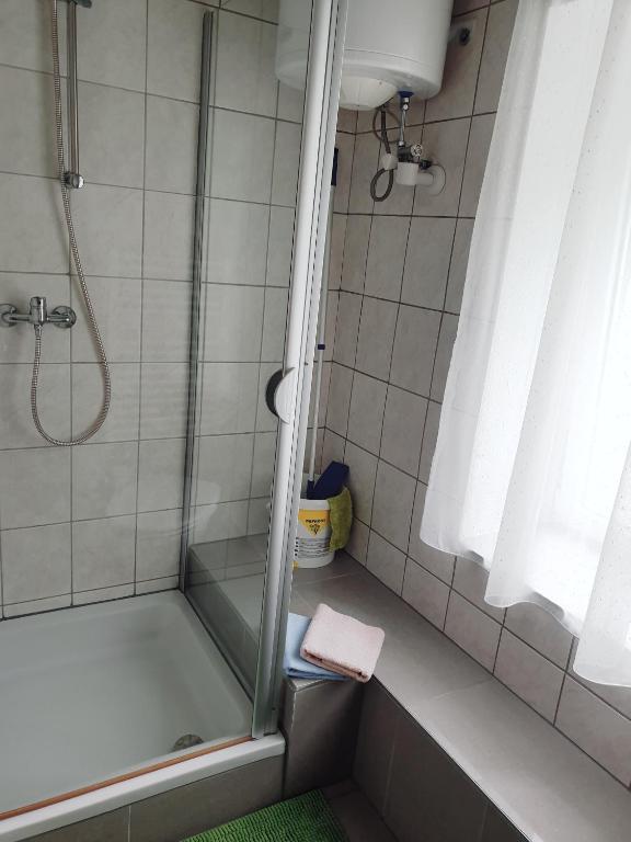 Koupelna v ubytování Lerchenhof