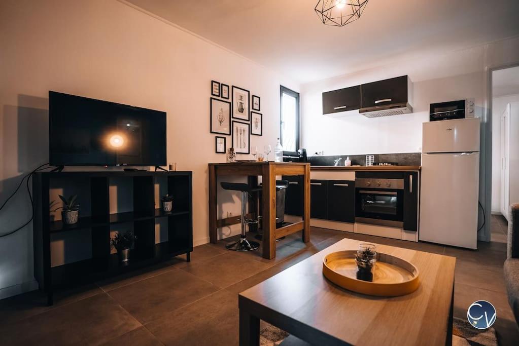 TV/trung t&acirc;m gi&#x1EA3;i tr&iacute; t&#x1EA1;i Appartement neuf et moderne proche Avignon et Uzes