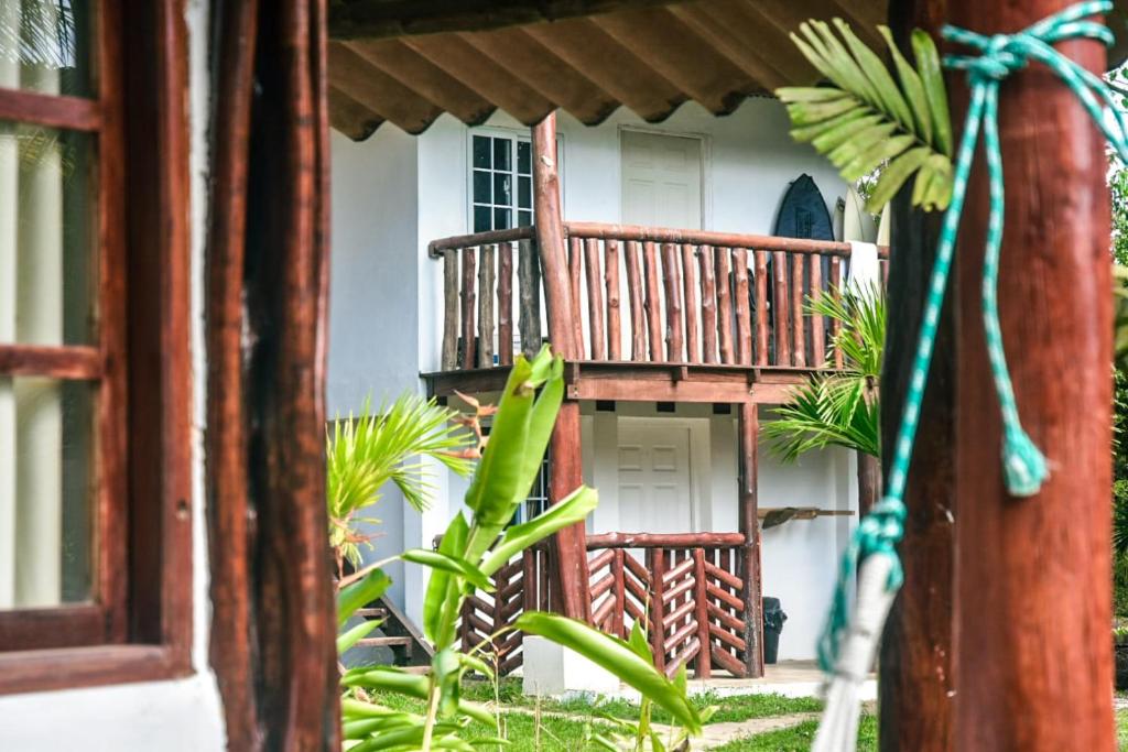 Balkón nebo terasa v ubytování La Choza Playa Venao