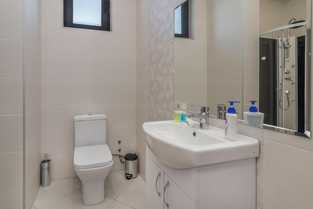 Koupelna v ubytování Hotel Alexandria