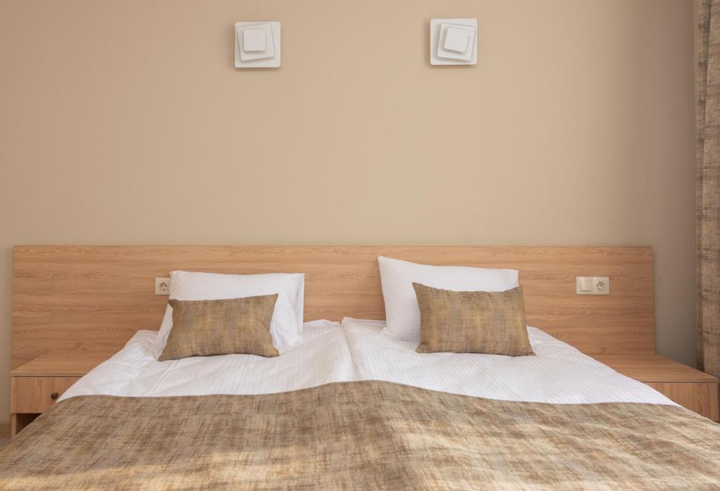 Postel nebo postele na pokoji v ubytování Hotel Alexandria