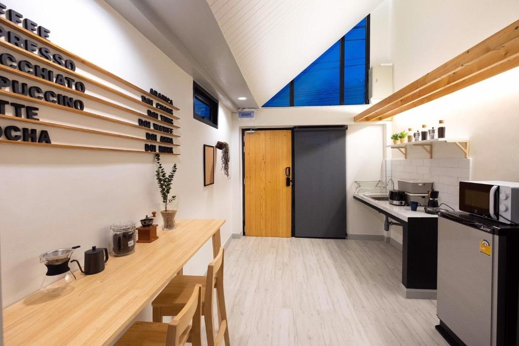 Cucina o angolo cottura di Baan Ga-Cha