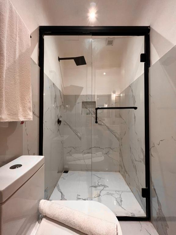 Koupelna v ubytování Hotel Atia