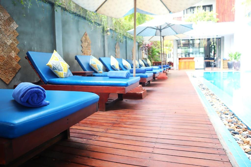 Bazén v ubytování Siem Reap Palace Hotel & Spa nebo v jeho okolí
