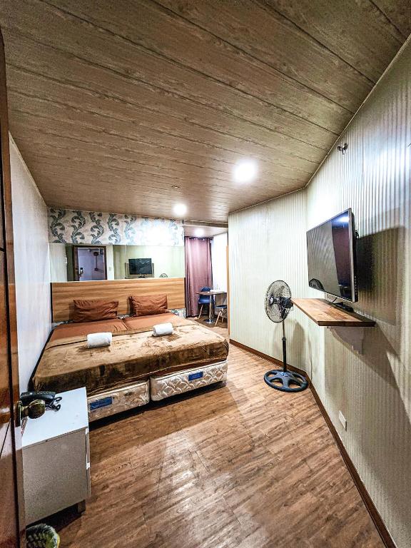 TV a/nebo společenská místnost v ubytování Hotel Urban