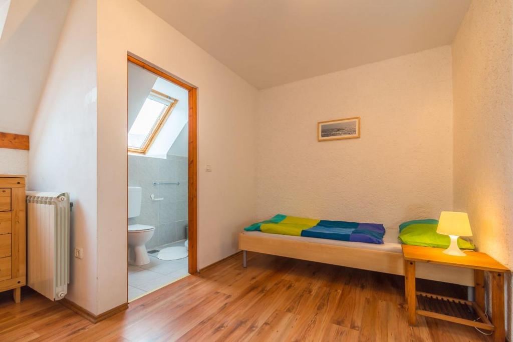 Postel nebo postele na pokoji v ubytování Mala Vas Chalet