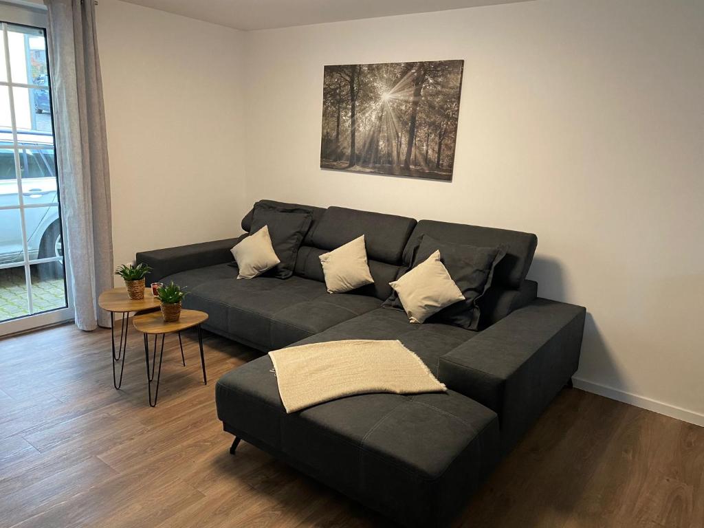 Posezení v ubytování Ferienhaus Am Riedbach - Birstein