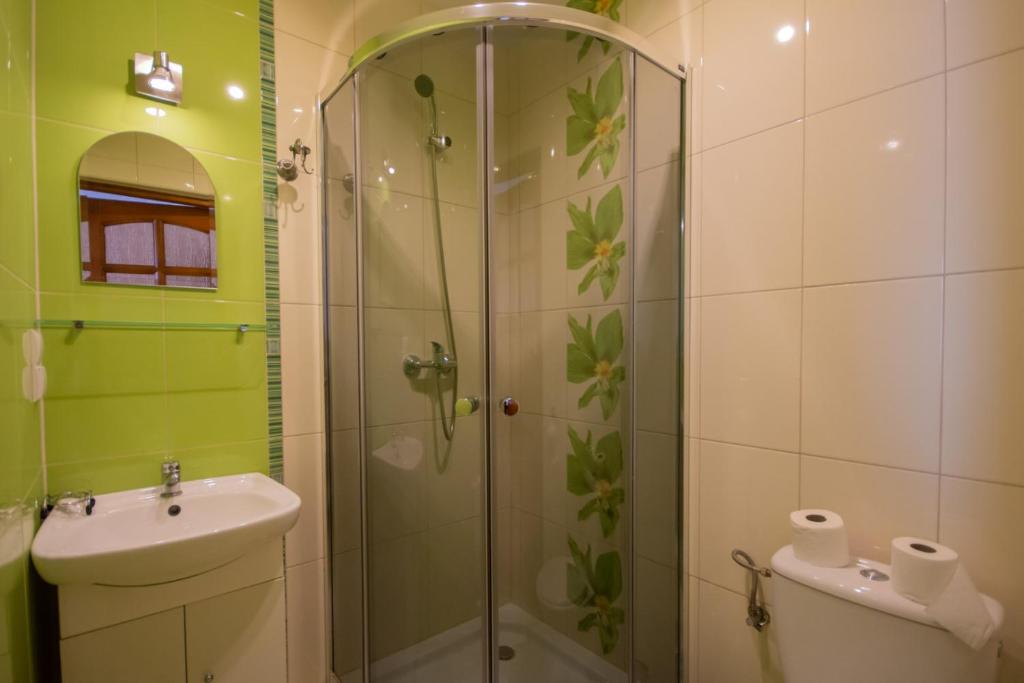 Kúpeľňa v ubytovaní Willa Bukowina