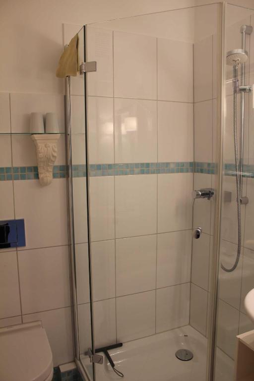 Koupelna v ubytování Ostseecharme
