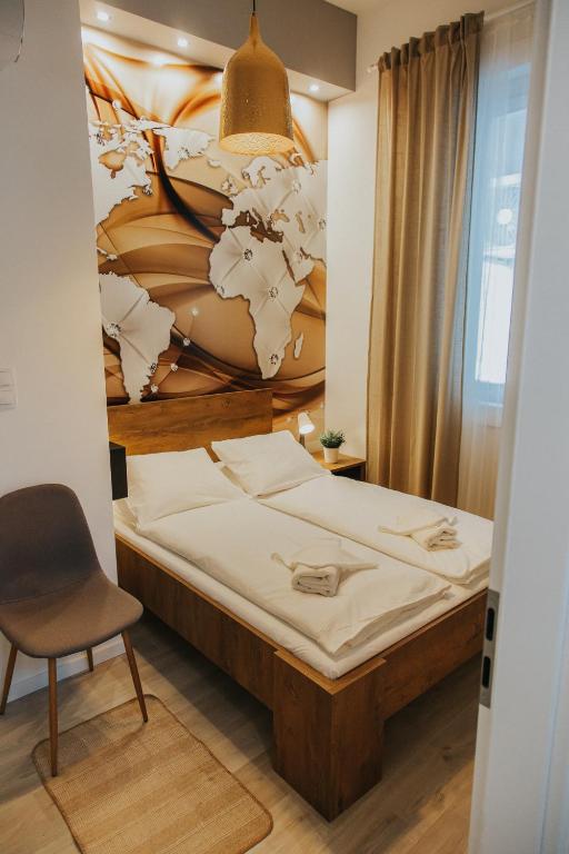 Posteľ alebo postele v izbe v ubytovaní Apartment Latte