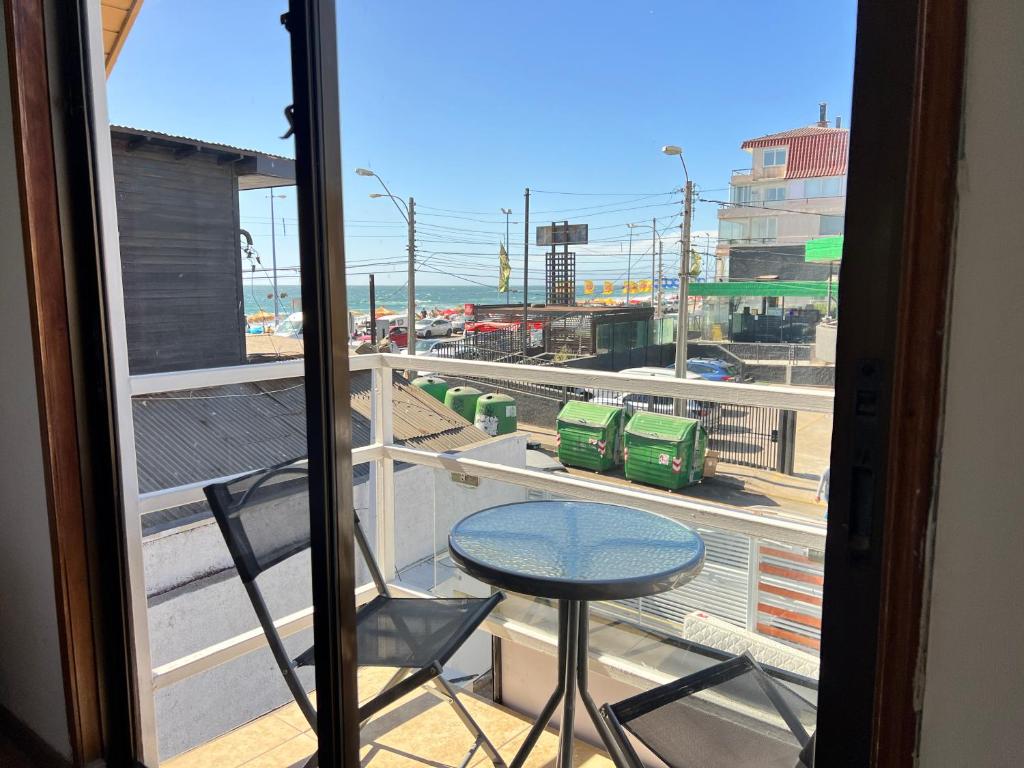 Balkón nebo terasa v ubytování Spazios Apart Hotel Reñaca