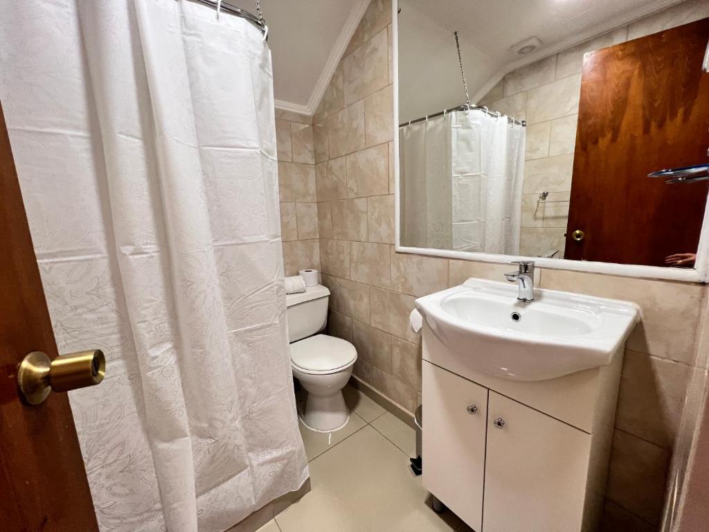 Koupelna v ubytování Spazios Apart Hotel Reñaca
