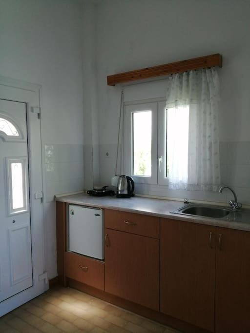 Kuchyň nebo kuchyňský kout v ubytování RODON PANDELI APARTMENT in Spilia Leros