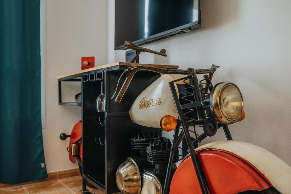 TV a/nebo společenská místnost v ubytování Casa Allegranza
