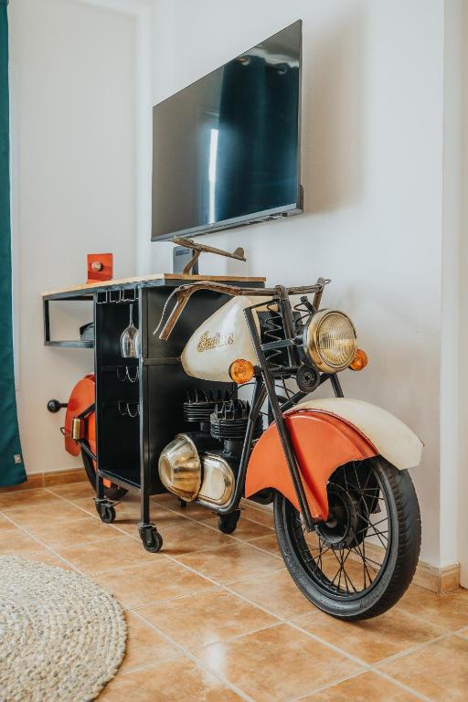 TV a/nebo společenská místnost v ubytování Casa Allegranza