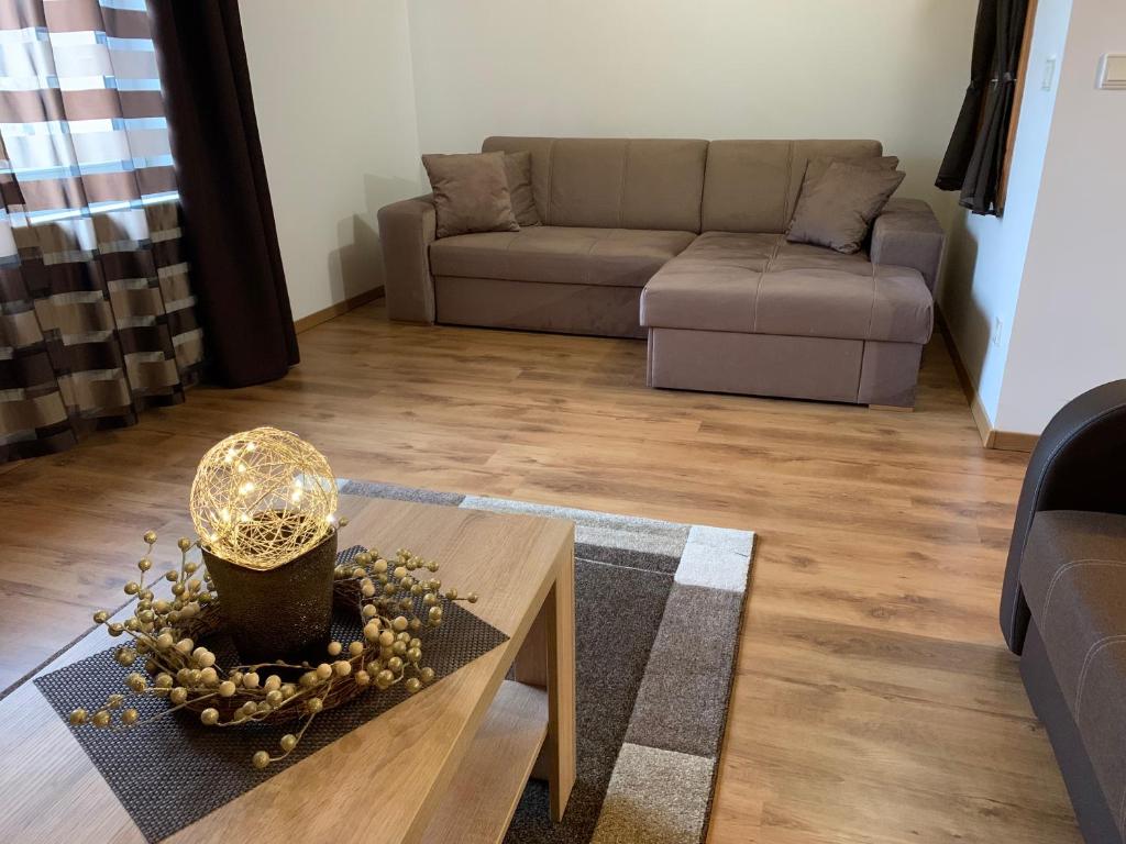 Posezení v ubytování Prána Apartman