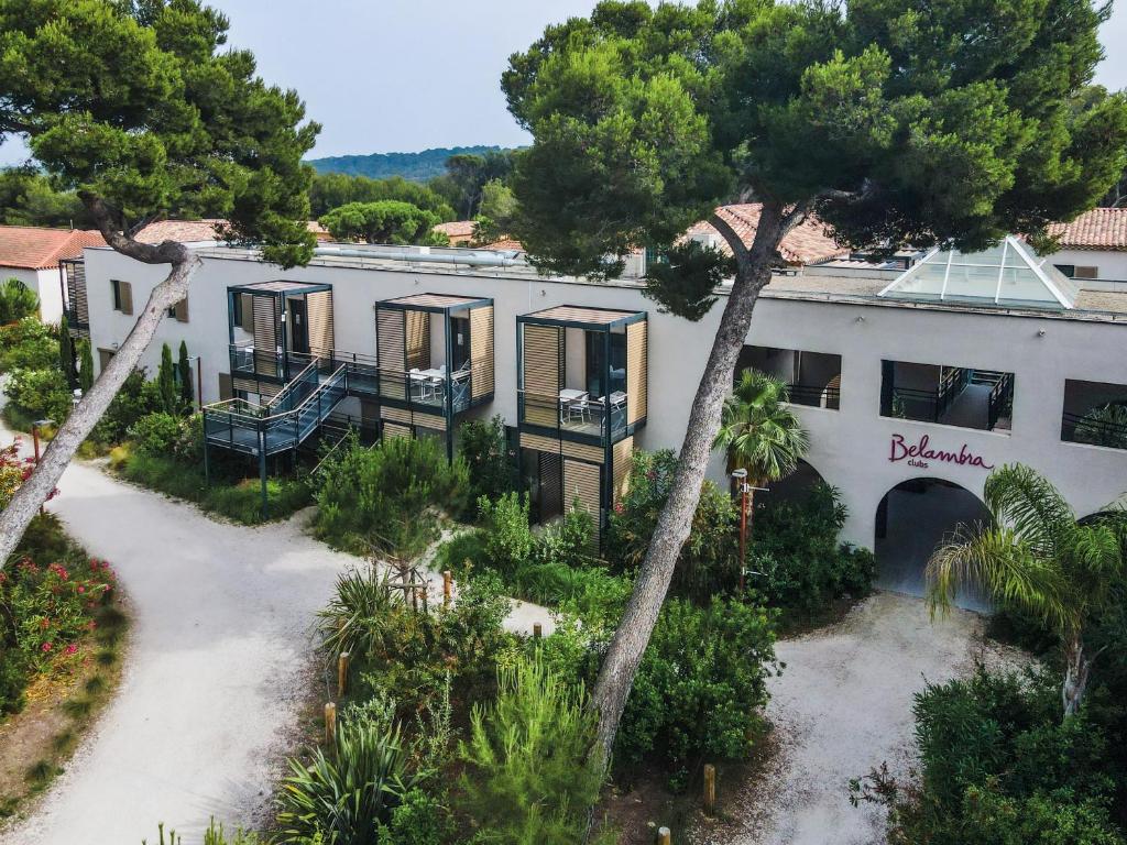 an aerial view of a building with trees and plants at Belambra Clubs Presqu&#39;île De Giens - Riviera Beach Club in Hyères