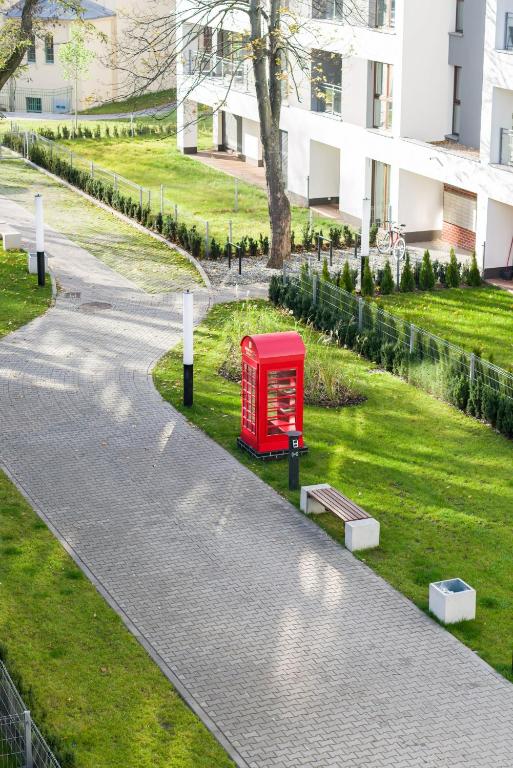 Vonkajšia záhrada v ubytovaní Bukowska 18 Apartments MTP Poznań by Noclegi Renters