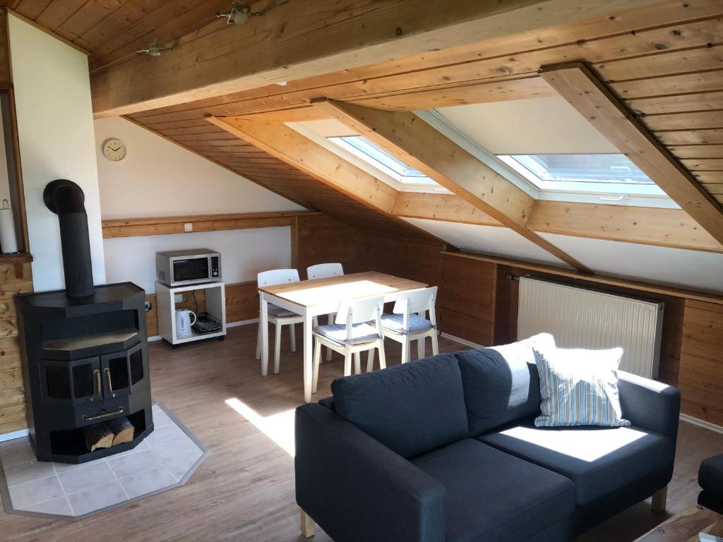Posezení v ubytování Ferienwohnung Nimscholz