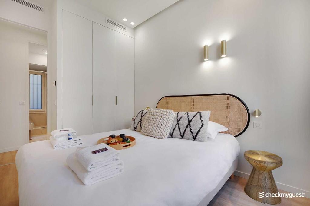Posteľ alebo postele v izbe v ubytovaní Charming apartment - 3BR-8P - Le Marais