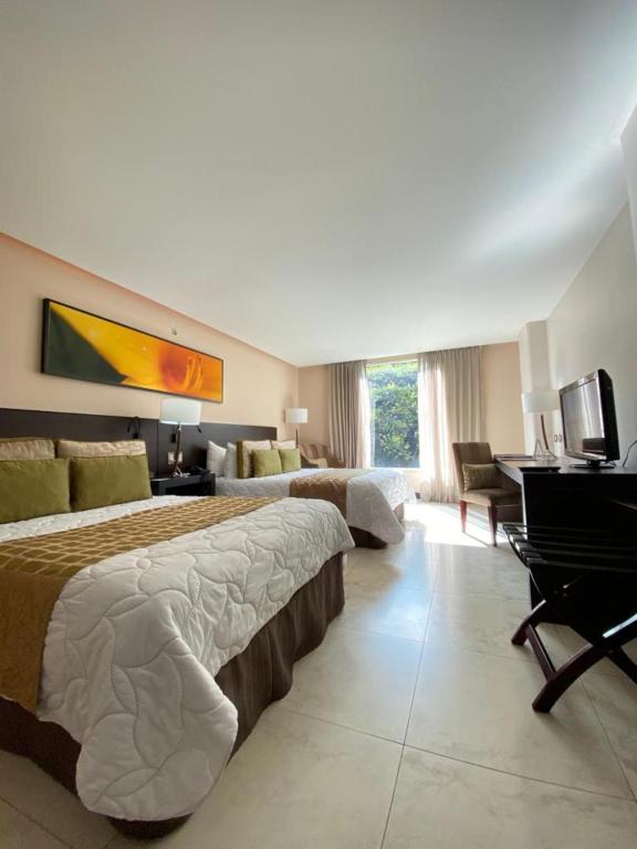 TV a/nebo společenská místnost v ubytování Studio Hotel Boutique