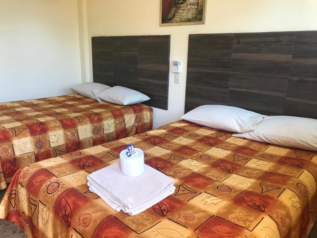 Postel nebo postele na pokoji v ubytování Hotel Sociedad y Maristas