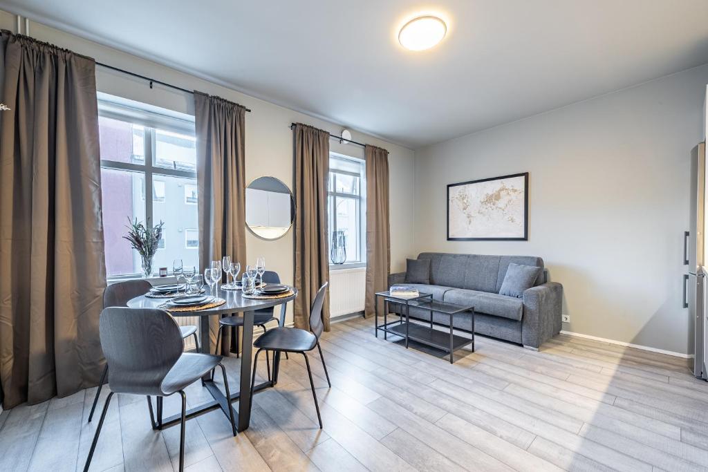 Posezení v ubytování Downtown Reykjavik Luxury Apartments
