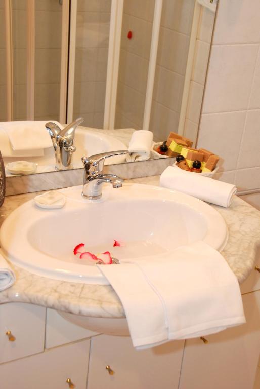 Koupelna v ubytování Hotel Scaldaferro