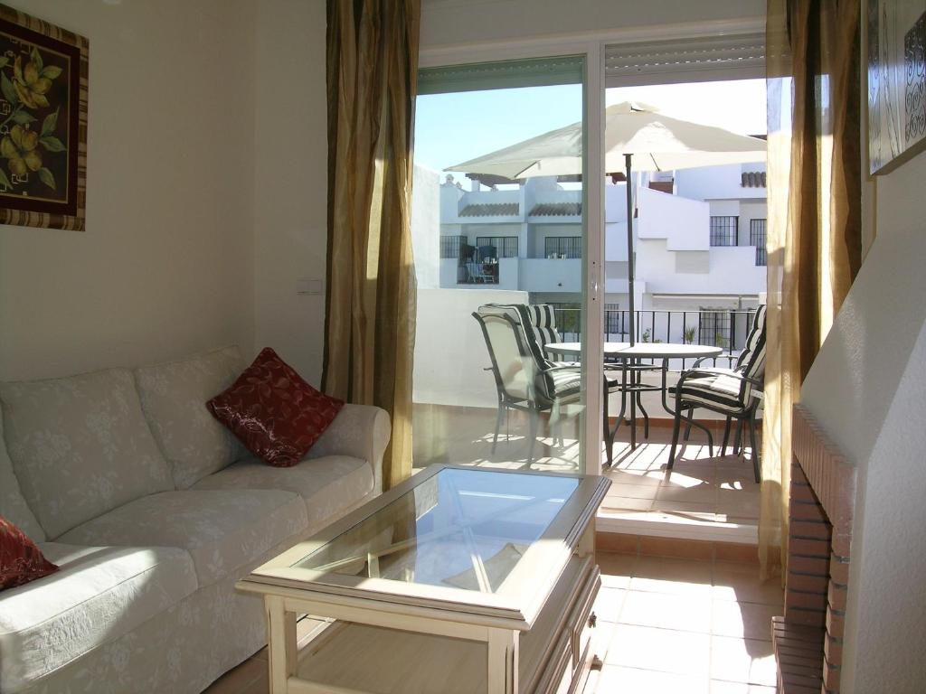Posezení v ubytování Relax, playa, golf...!! Ático de lujo, 130 m2, WIFI, urbanización privada...