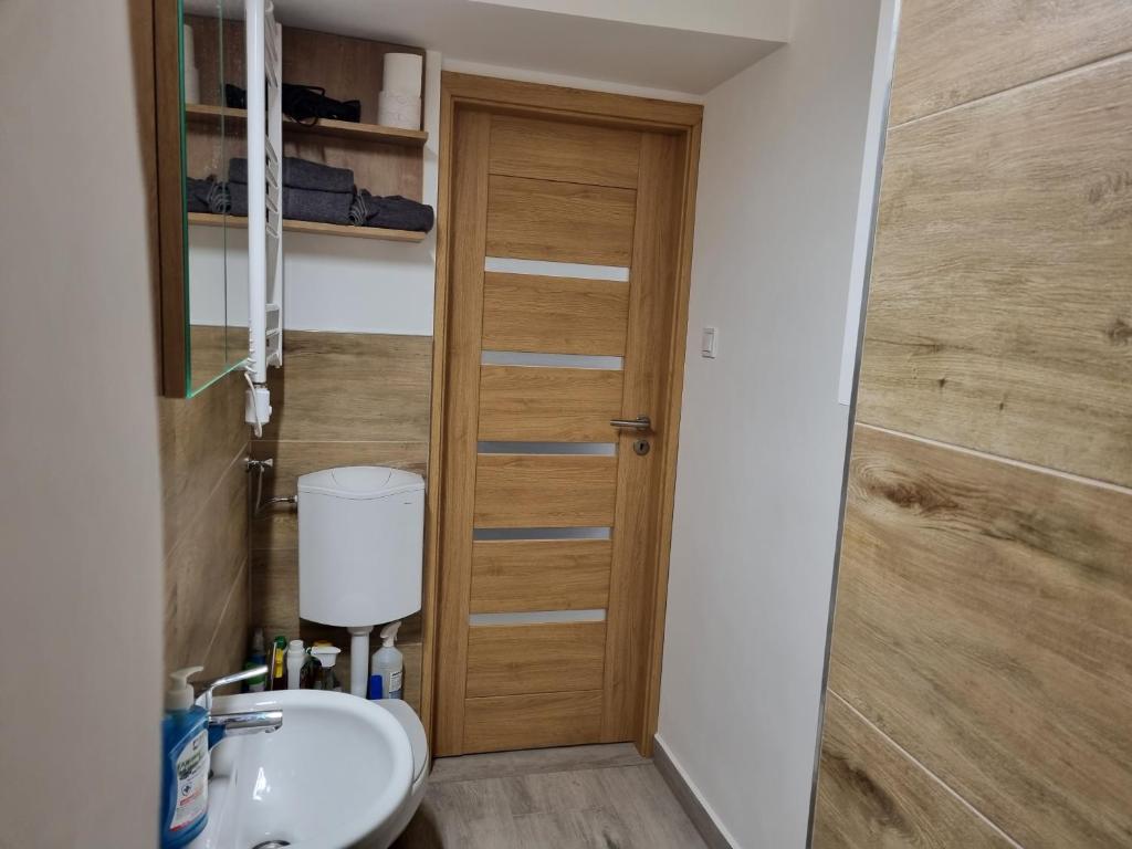 Kúpeľňa v ubytovaní Downtown Studio Apartman