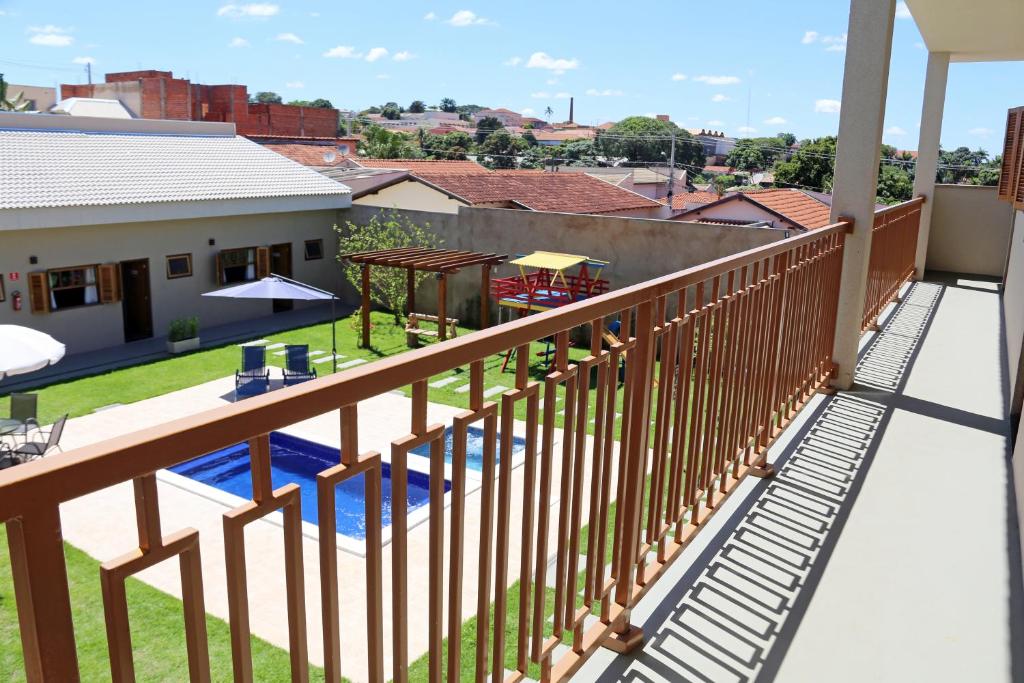 Balkón nebo terasa v ubytování Pousada das Bandeiras