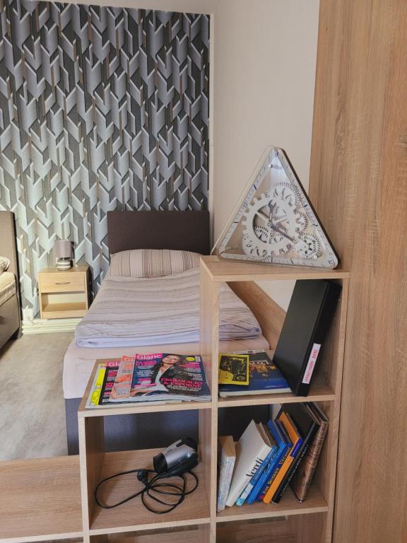 Postel nebo postele na pokoji v ubytování Apartmány Brno