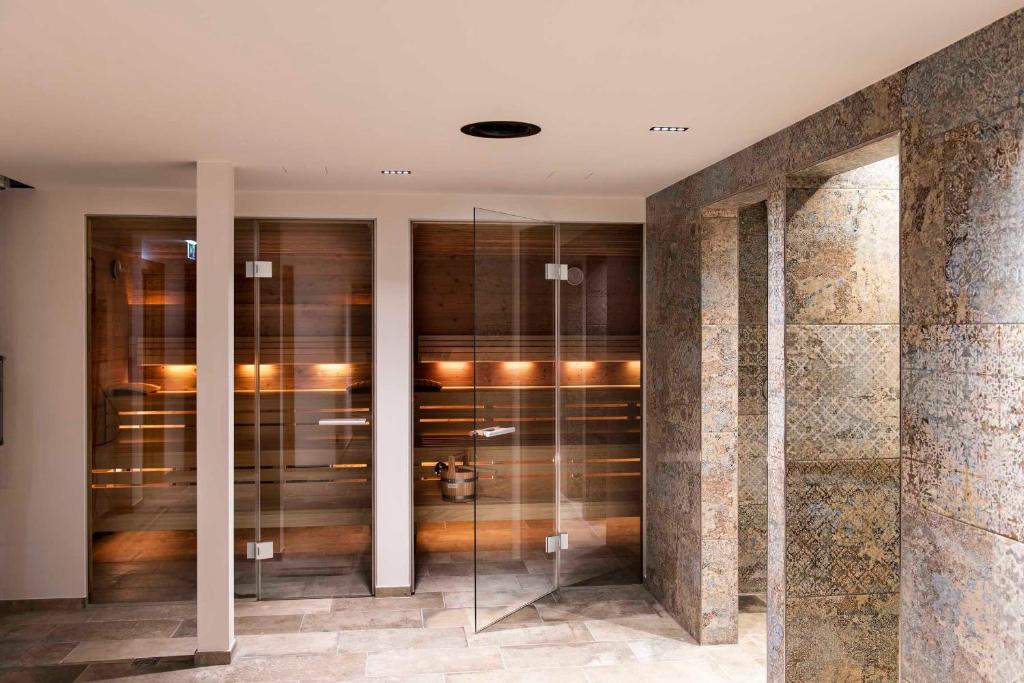 Koupelna v ubytování Hotel Grünerhof