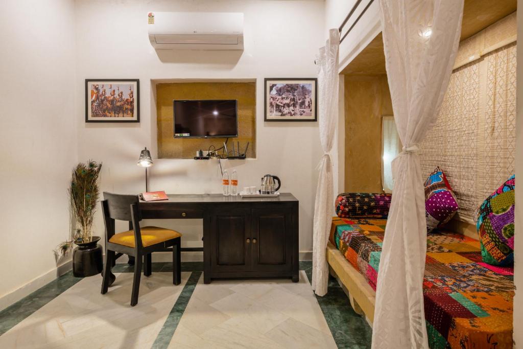 Posezení v ubytování Hotel Meri Haveli