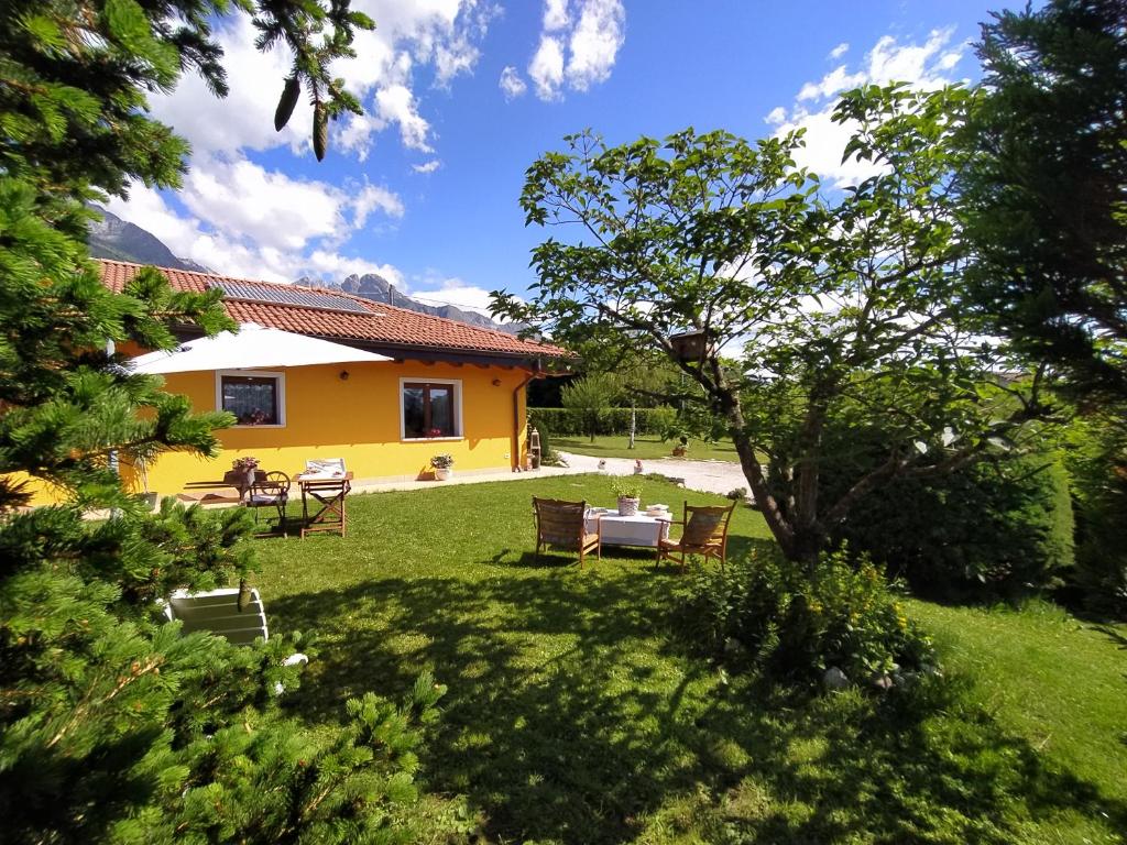 Zahrada ubytování B&B Dolomitincanto