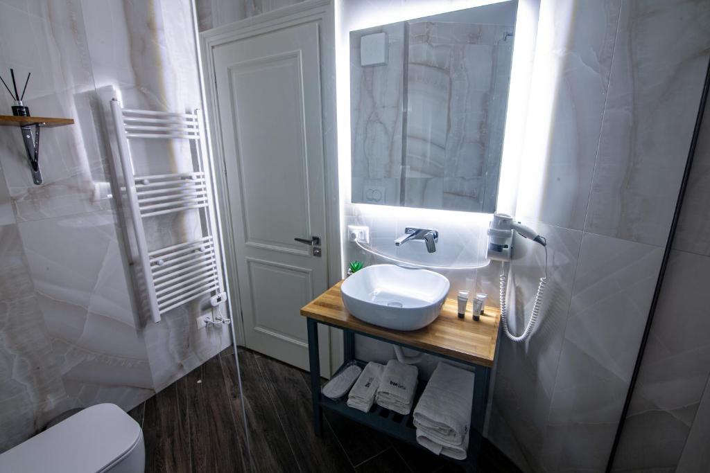 Koupelna v ubytování Tree Hotel