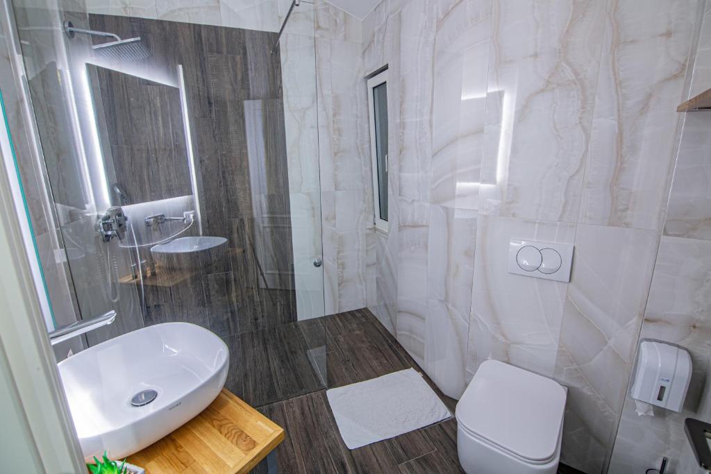 Koupelna v ubytování Tree Hotel