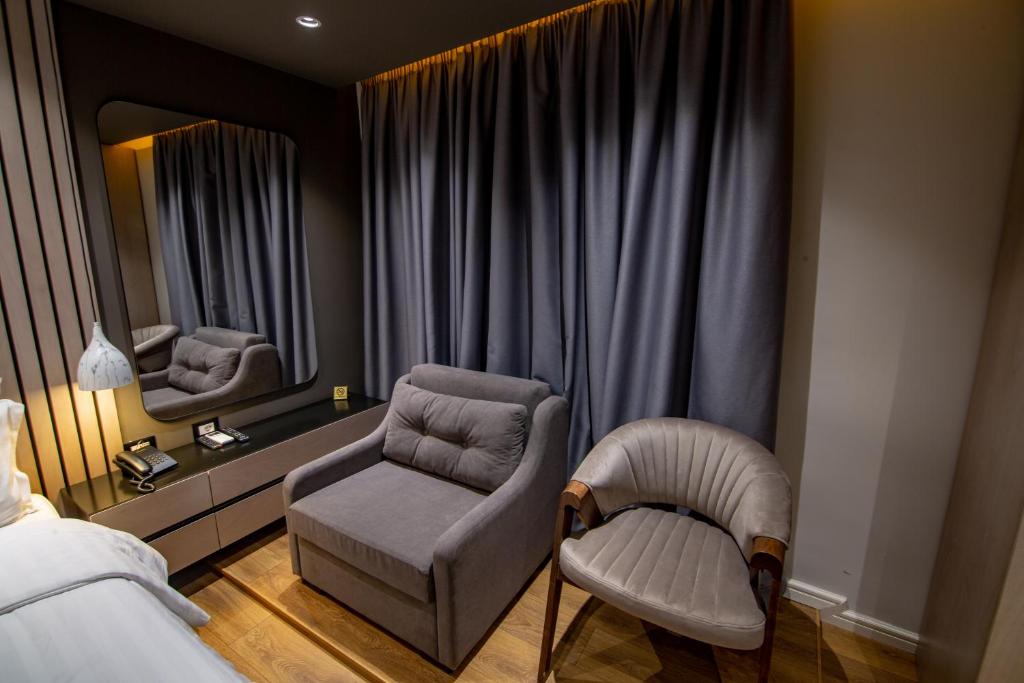 Posezení v ubytování Tree Hotel